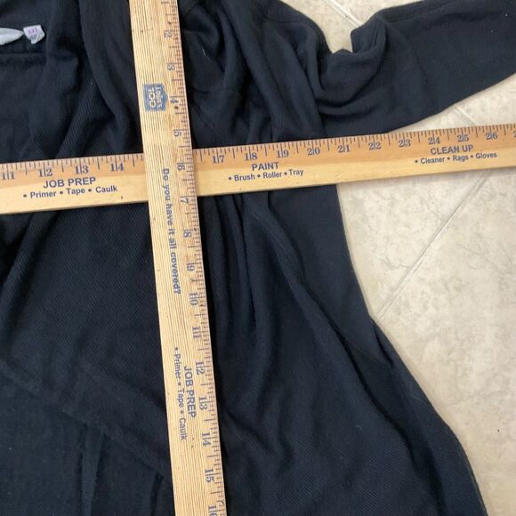 Athleta Studio Wrap Waterfall Open Front Cardigan women’s XXS black magnetic - Picture 7 of 12